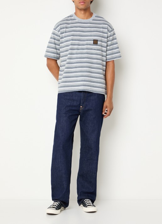 Levi's T-shirt met streepprint - voorkant 3 grijs