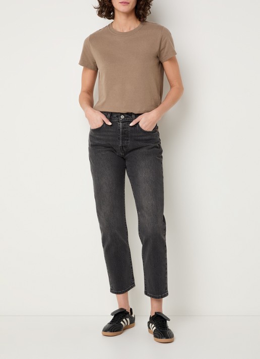 Levi's T-shirt met stretch - voorkant 3 bruin