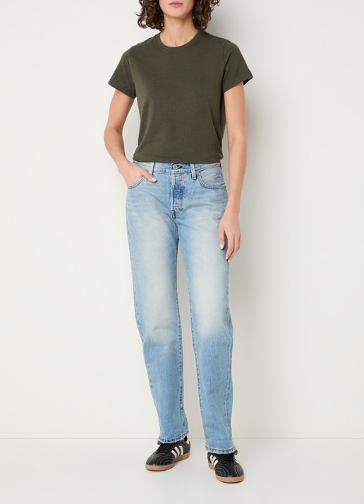 Levi's T-shirt met stretch - voorkant 2 groen