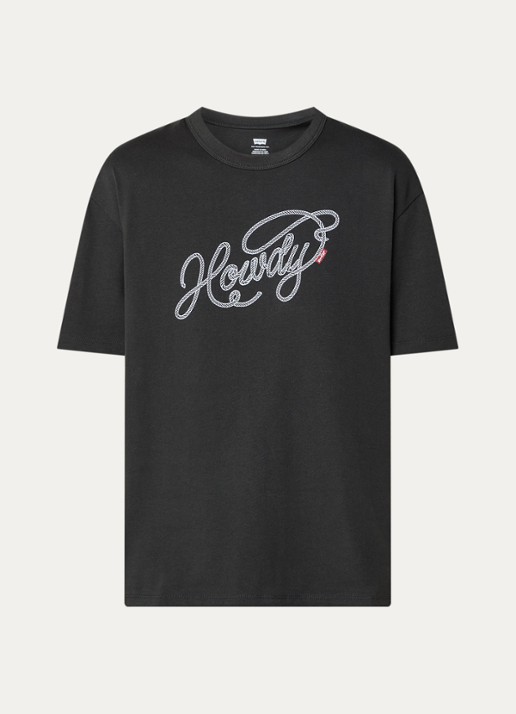 Levi's Tabor T-shirt met print - voorkant 2 middengrijs