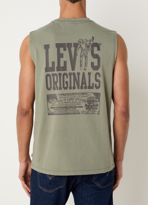 Levi's Tanktop met logo- en backprint