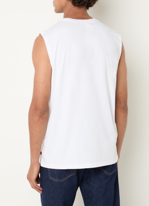 Levi's Tanktop met print - achterkant wit