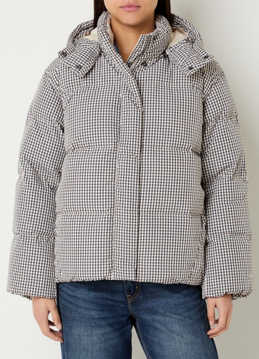 Levi's Tate puffer jack met ruitdessin en donsvulling