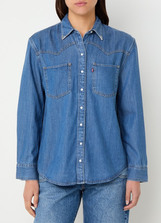 Levi's Teodora blouse van chambray