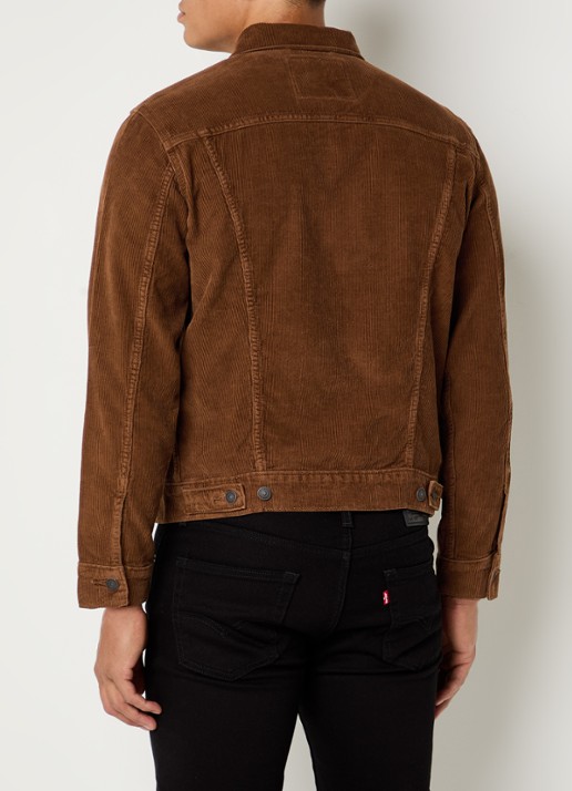 Levi's The Trucker jack van corduroy - achterkant 4 bruin