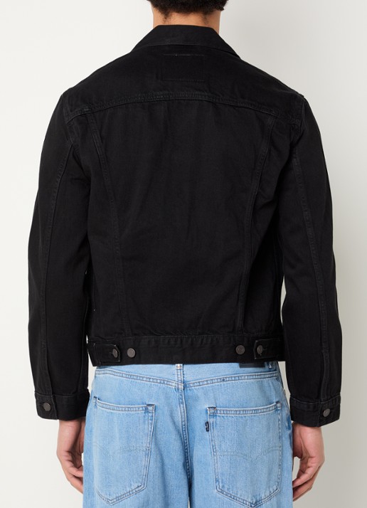 Levi's The Trucker spijkerjas met borstzakken - achterkant 4 zwart