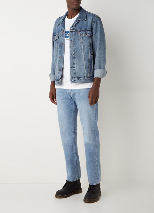 Levi's The Trucker spijkerjas met steekzakken - voorkant 2 lichtblauw