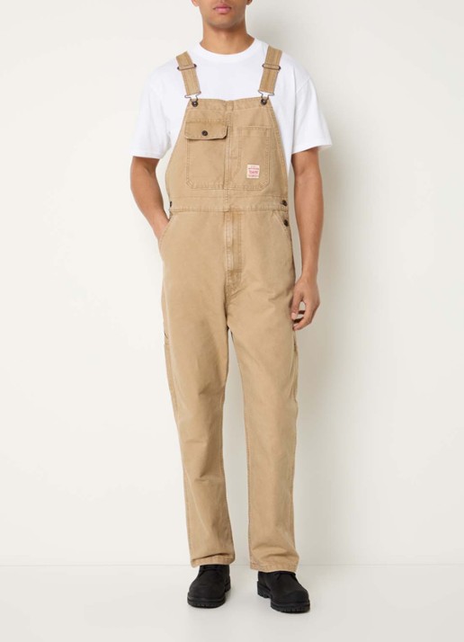 Levi's Tigers Eye loose fit tuinbroek van denim