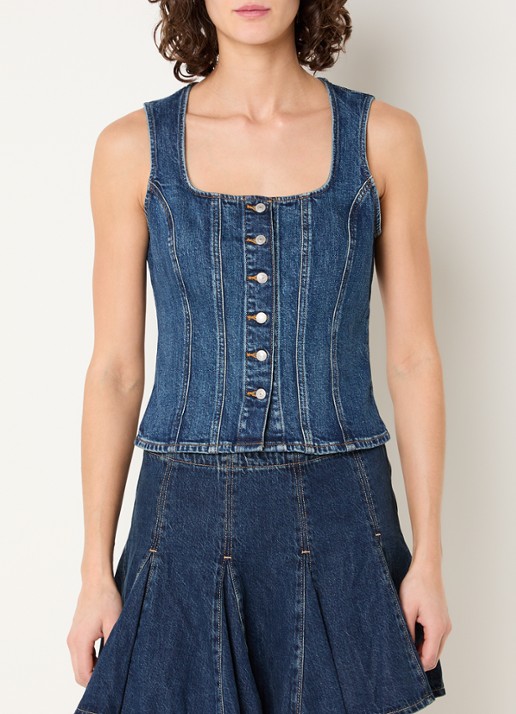 Levi's Top van denim - detail 4 indigo