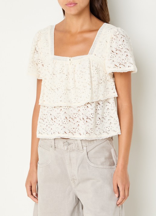 Levi's Top van kant met rechthoekige hals