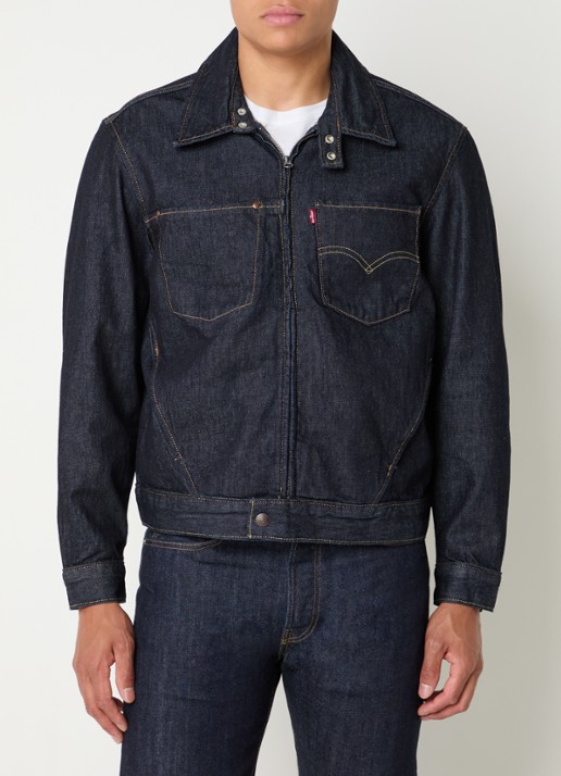 Levi's Twist spijkerjas met borst- en steekzakken - detail 4 indigo