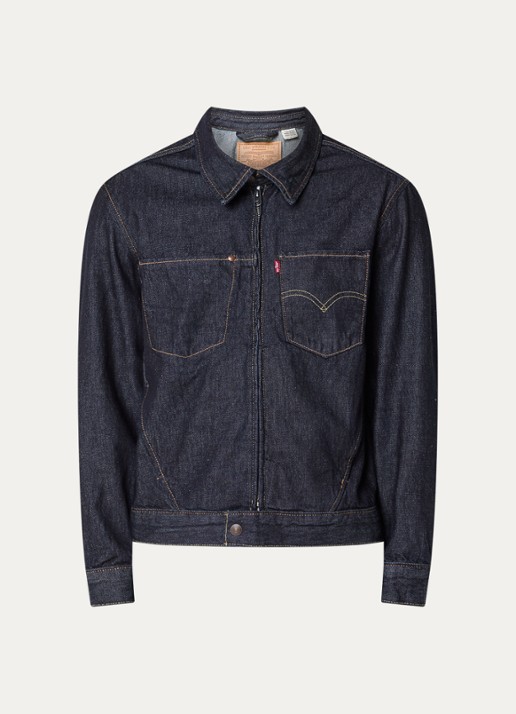 Levi's Twist spijkerjas met borst- en steekzakken - voorkant 2 indigo