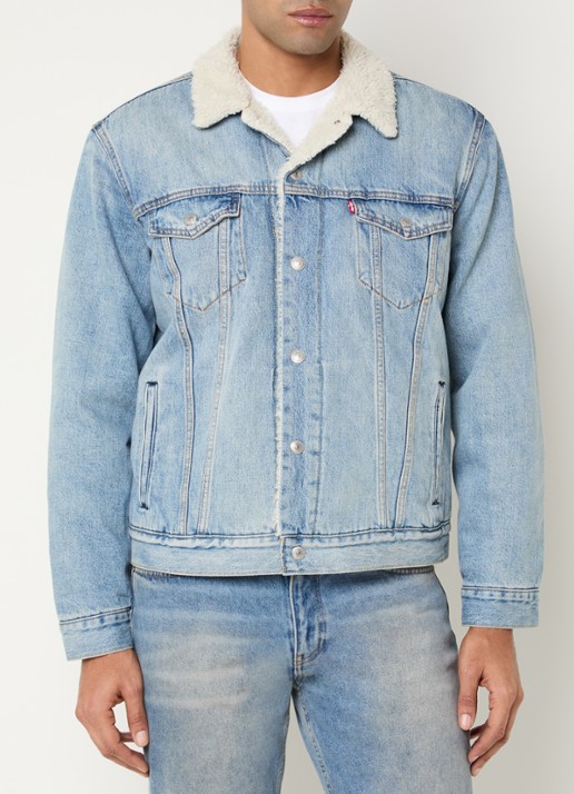 Levi's Type 3 spijkerjas met teddy voering en borstzakken