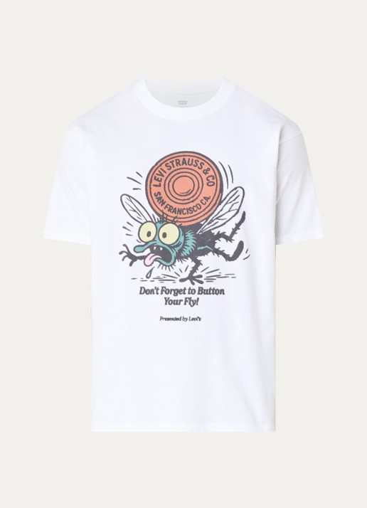 Levi's Vintage T-shirt met print - voorkant 2 wit