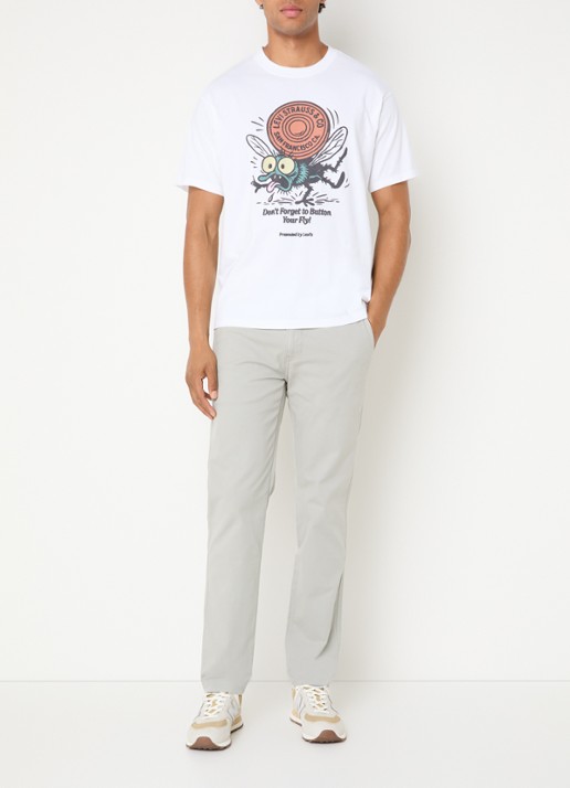 Levi's Vintage T-shirt met print - voorkant 3 wit