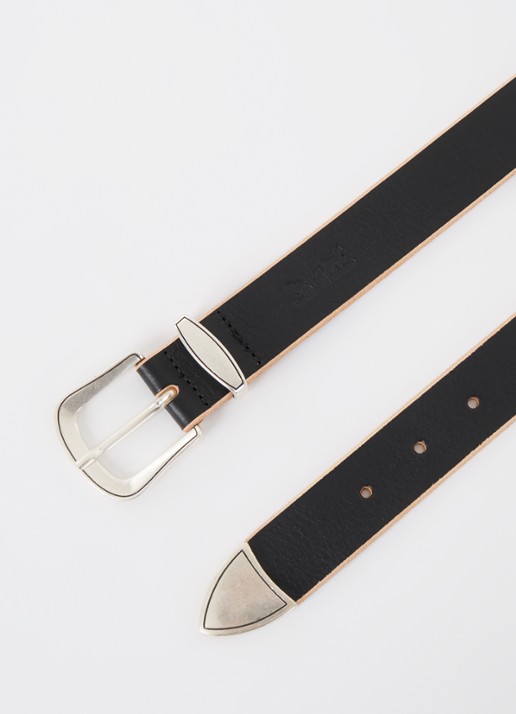 Levi's Western riem van leer - detail 2 zwart