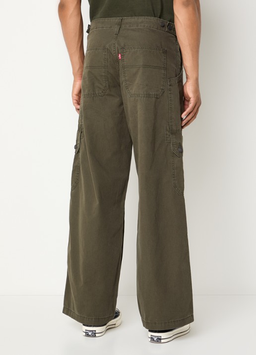 Levi's Wide fit cargobroek met steekzakken - achterkant 5 groen