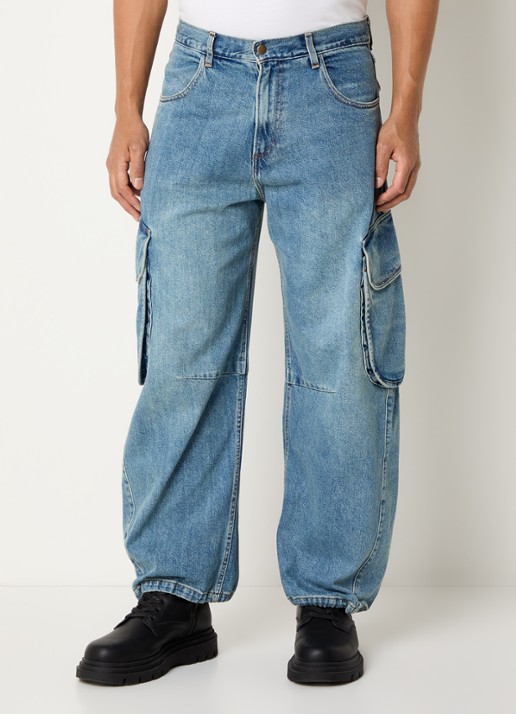 Levi's Wide fit jeans met lichte wassing en steekzakken