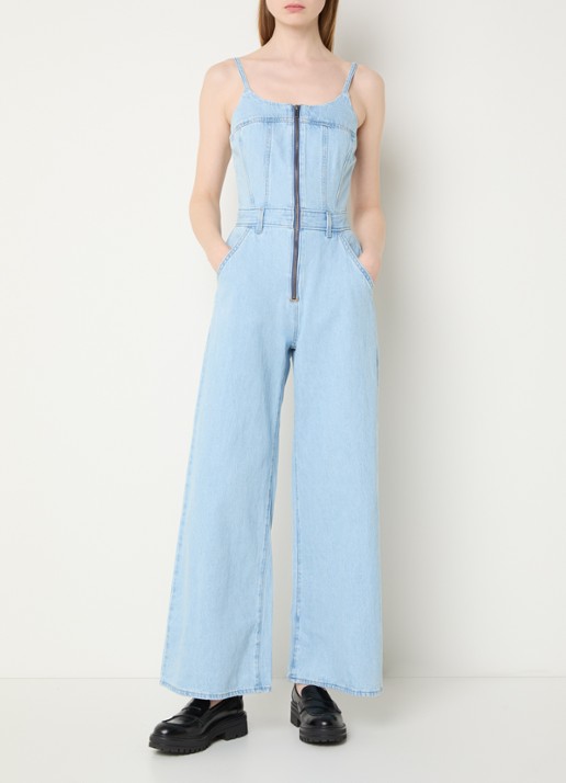 Levi's Wide fit jumpsuit van denim met steekzakken