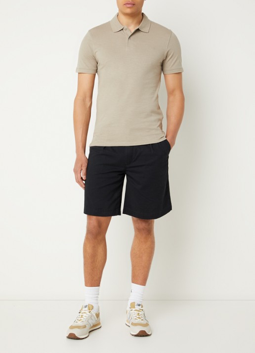 Levi's Wide fit korte broek met steekzakken - voorkant 2 zwart