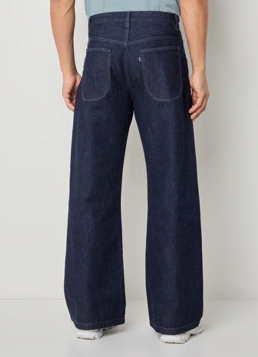 Levi's Wide leg jeans met donkere wassing - achterkant indigo
