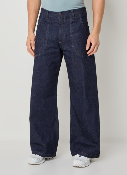 Levi's Wide leg jeans met donkere wassing