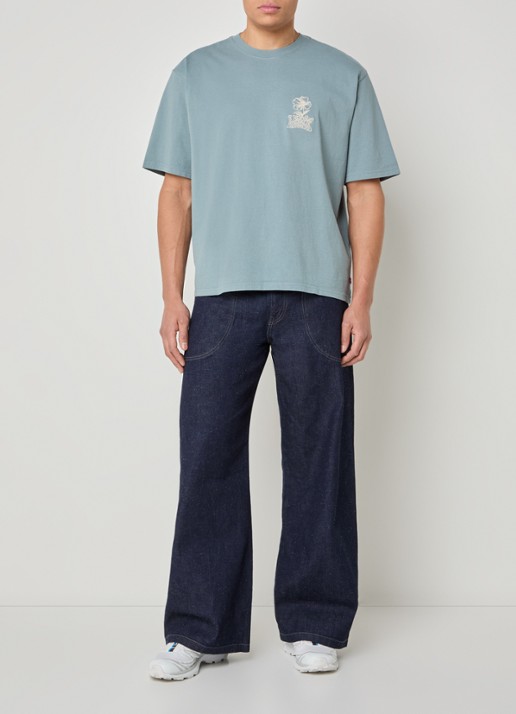 Levi's Wide leg jeans met donkere wassing - voorkant 3 indigo