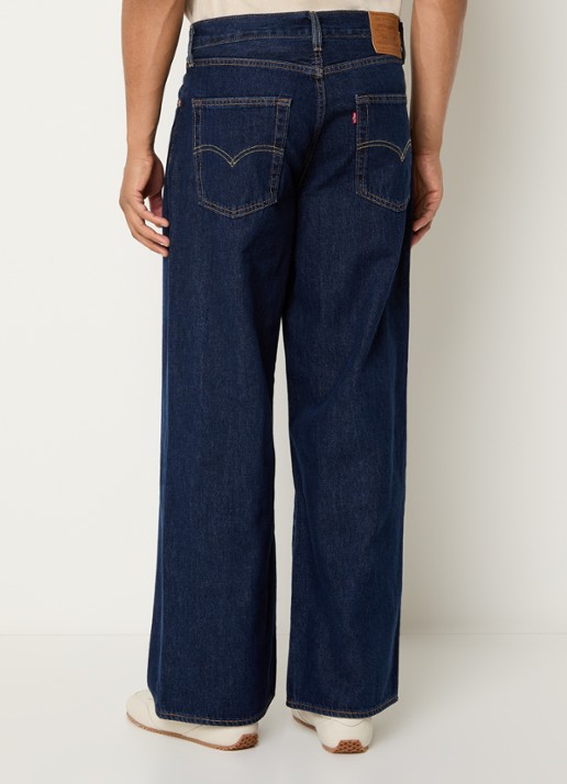 Levi's Wide leg jeans met donkere wassing - achterkant indigo