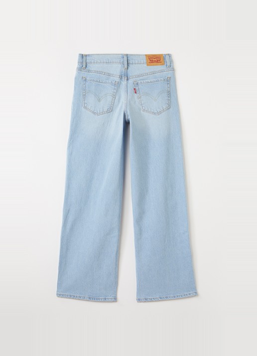 Levi's Wide leg jeans met lichte wassing - voorkant 2 indigo