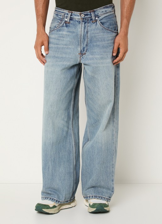Levi's Wide leg jeans met lichte wassing