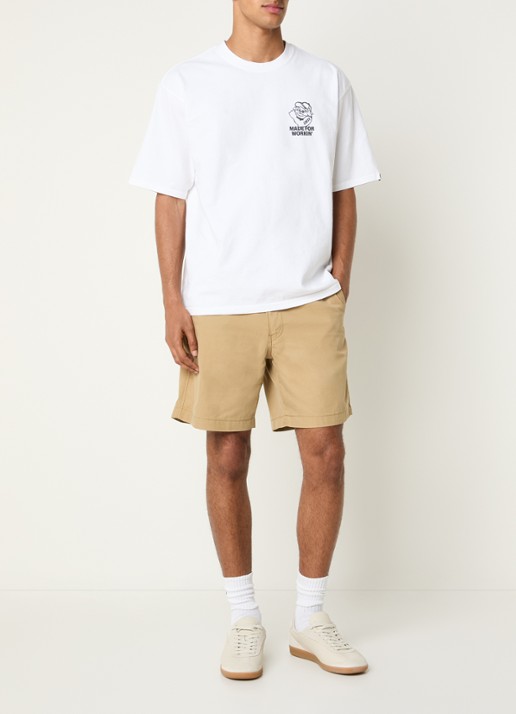 Levi's XX Authentic II straight fit korte chino met steekzakken - voorkant 2 camel