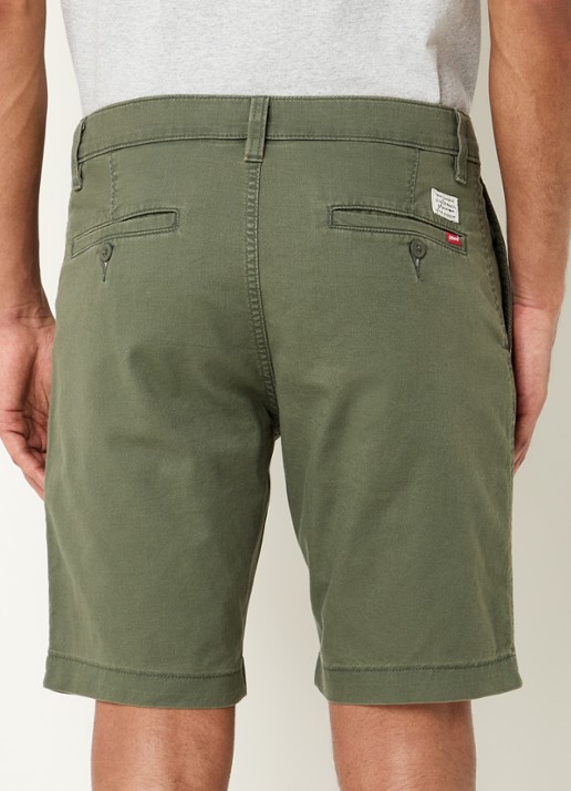 Levi's XX Chino korte broek in linneblend - achterkant 3 groen