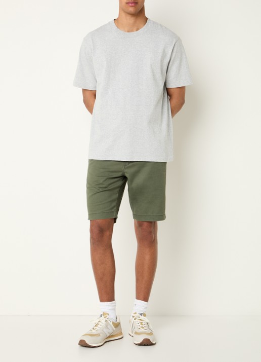 Levi's XX Chino korte broek in linneblend - voorkant 2 groen
