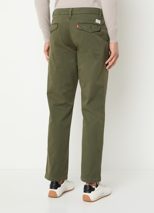 Levi's XX straight fit chino met steekzakken - achterkant olijfgroen