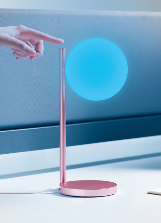 Lexon Bubble tafellamp met oplaadfunctie 30 cm - detail 5 roze