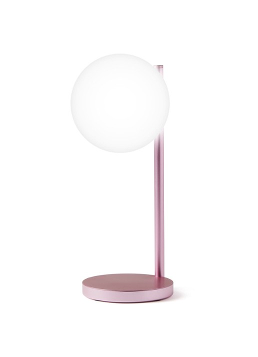 Lexon Bubble tafellamp met oplaadfunctie 30 cm - voorkant 2 roze