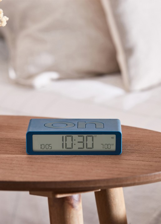Lexon Flip Classic wekker - voorkant 3 blauw