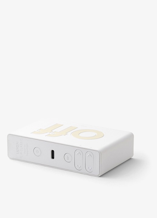 Lexon Flip Classic wekker - detail 4 wit
