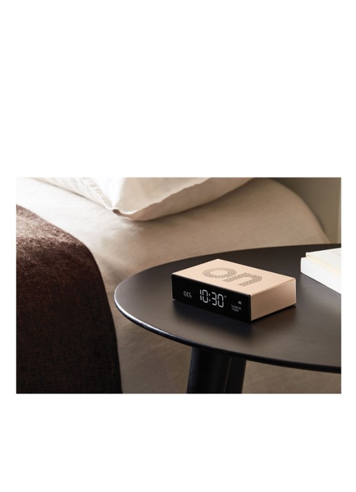 Lexon Flip Premium digitale wekker - detail 7 beige
