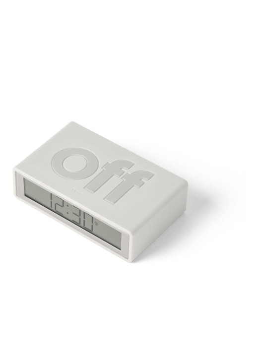 Lexon Flip RCC digitale wekker - detail 2 wit