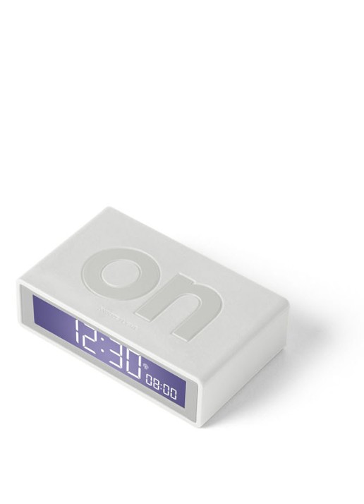 Lexon Flip RCC digitale wekker - detail 5 wit
