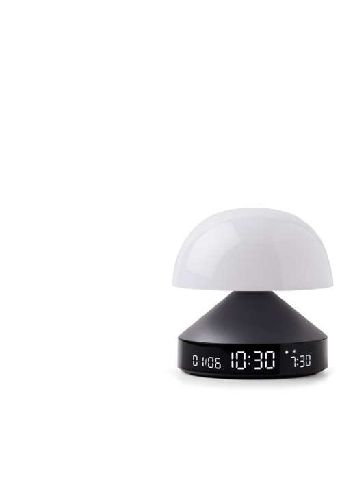 Lexon Mina Sunrise digitale wekker 11 cm - voorkant 2 antraciet
