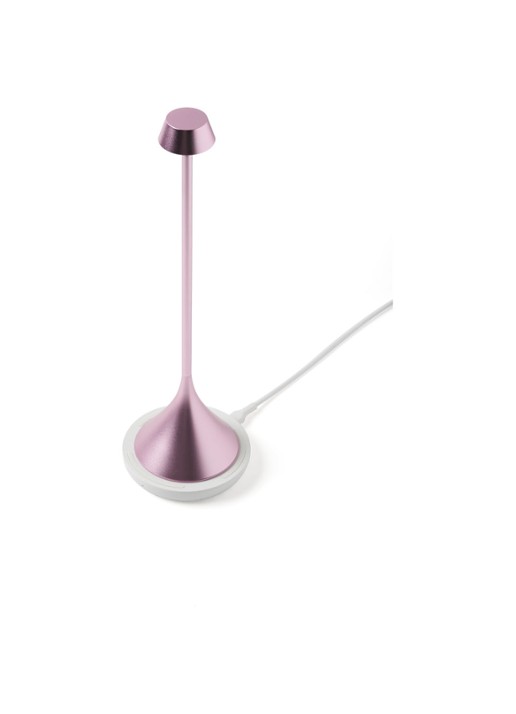 Lexon Steli Bell draadloze tafellamp 28,6 cm x Ø7,7 cm - detail 4 roze