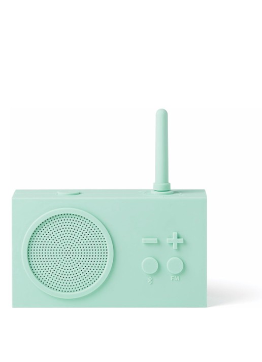 Lexon Tykho 3 waterproof radio & bluetooth speaker - voorkant 5 turquoise