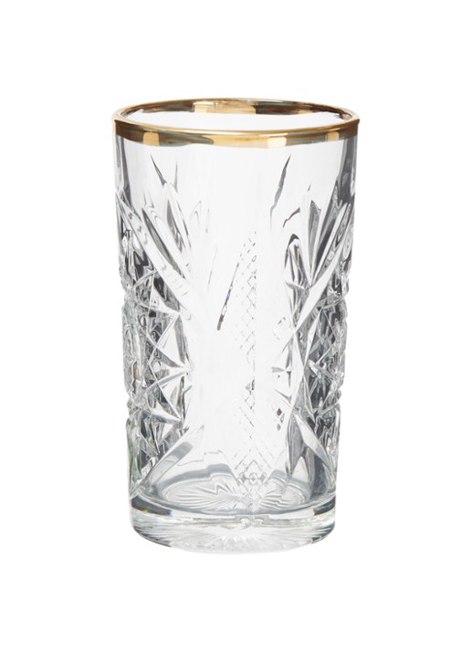 Libbey Hobstar longdrinkglas 47 cl - voorkant goud