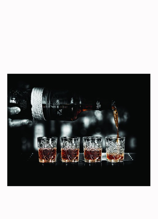 Libbey Hobstar shotglas 6 cl - voorkant 2 transparant
