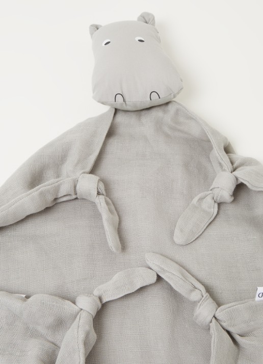 Liewood Agnete knuffeldoekje - detail lichtgrijs