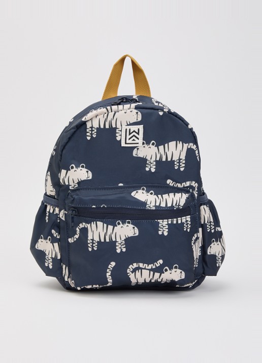 Liewood Andreas rugzak met print - voorkant donkerblauw