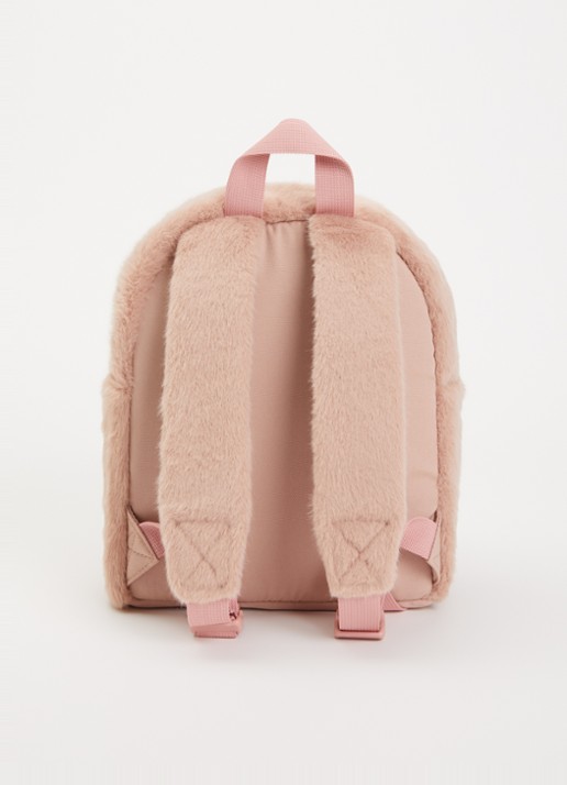 Liewood Denise Rabbit Plush rugzak - achterkant roze