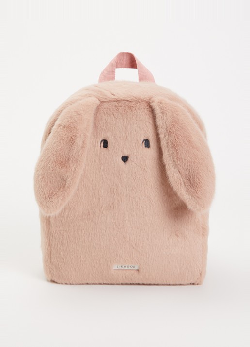 Liewood Denise Rabbit Plush rugzak - voorkant 3 roze